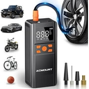 Acmount Cordless Digital Tire Inflator Air Pump with Auto-off Function, LCD Display and LED Lights - 150 Psi